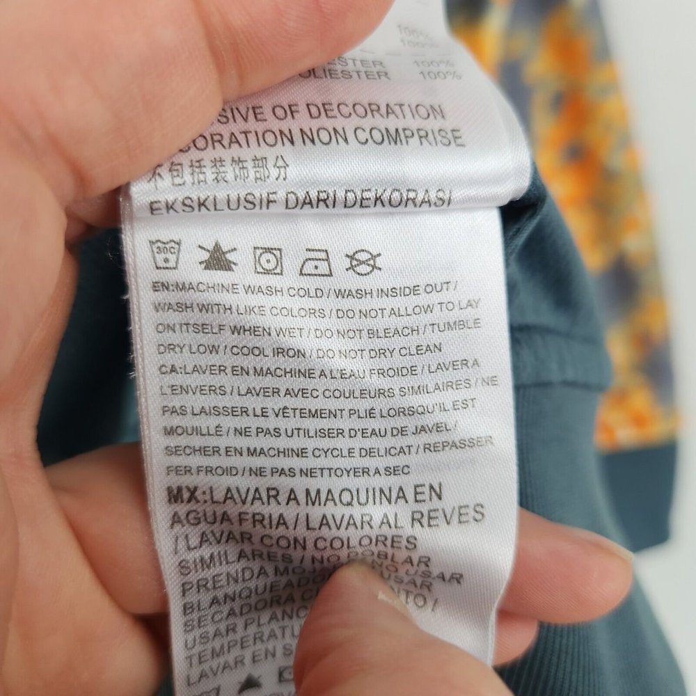 Nike Jacket Boys Large Orange Gray Hoodie Splatter 12/13 Years Youth Full Zip - Picture 12 of 14